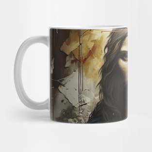 Jesus Christ with heart in the middle Mug